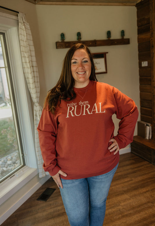 RAISE THEM RURAL CREWNECK SWEATSHIRT