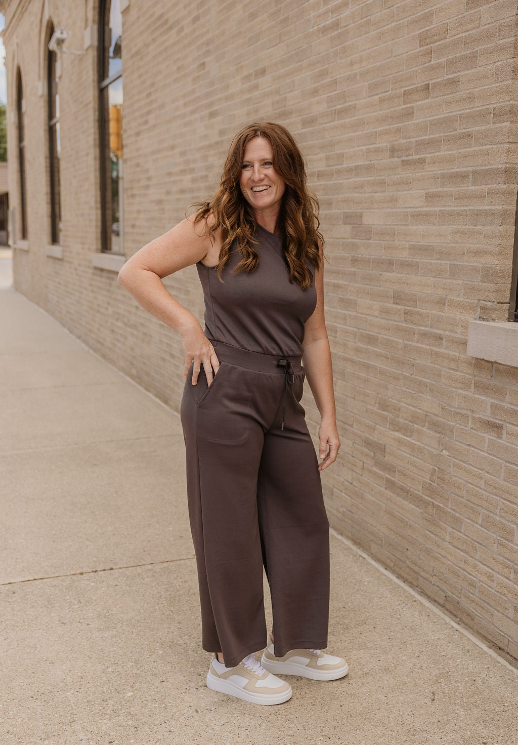 SANYA CHARCOAL SCUBA JUMPSUIT