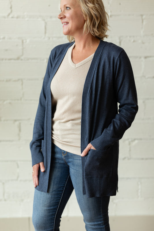 JODI OPEN FRONT CARDIGAN 3 COLOR OPTIONS