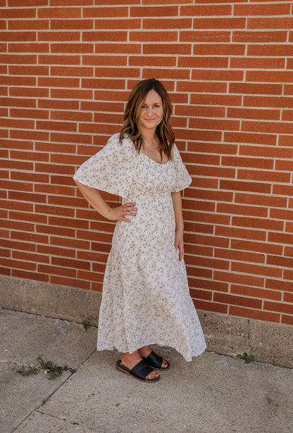 BAYLOR TIERED MIDI DRESS