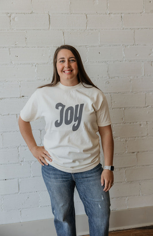 JOY IVORY GRAPHIC TEE