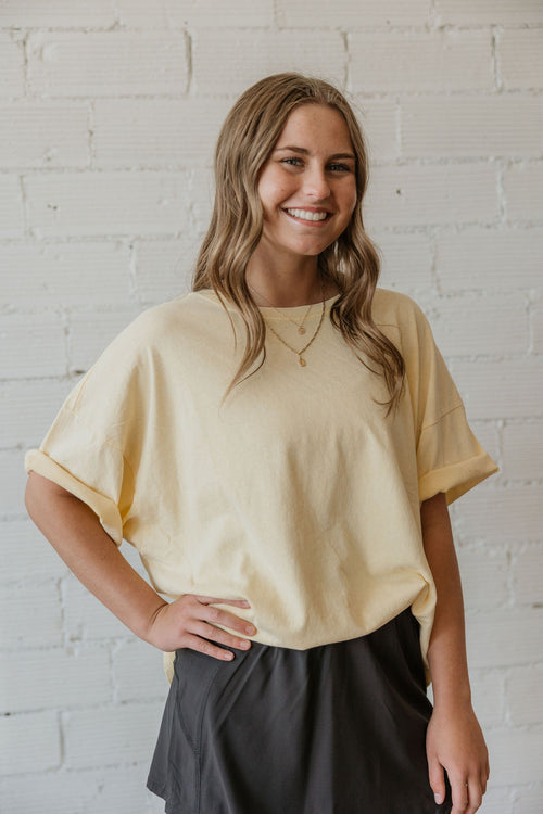 MARIAH OVERSIZED TEE  2 COLOR OPTIONS BY IVY & CO