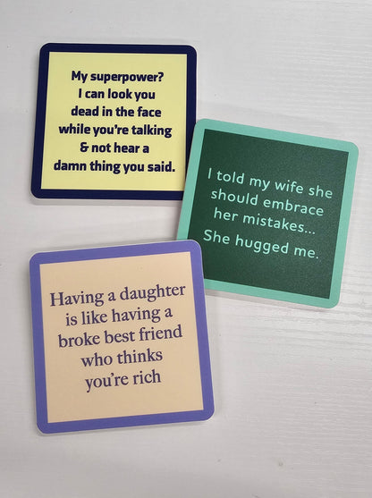 FUN SAYING COASTERS