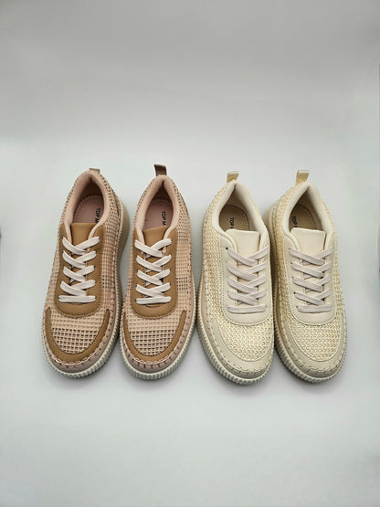 NIKKI WOVEN PLATFORM SNEAKER 2 COLOR OPTIONS