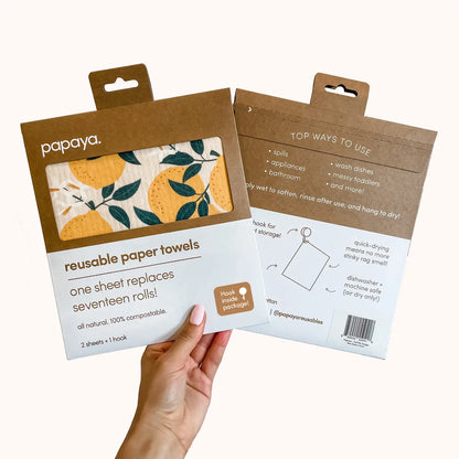 PAPAYA REUSABLE PAPER TOWELS