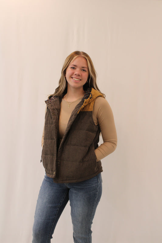 MAELYNN CONTRAST PUFFER VEST