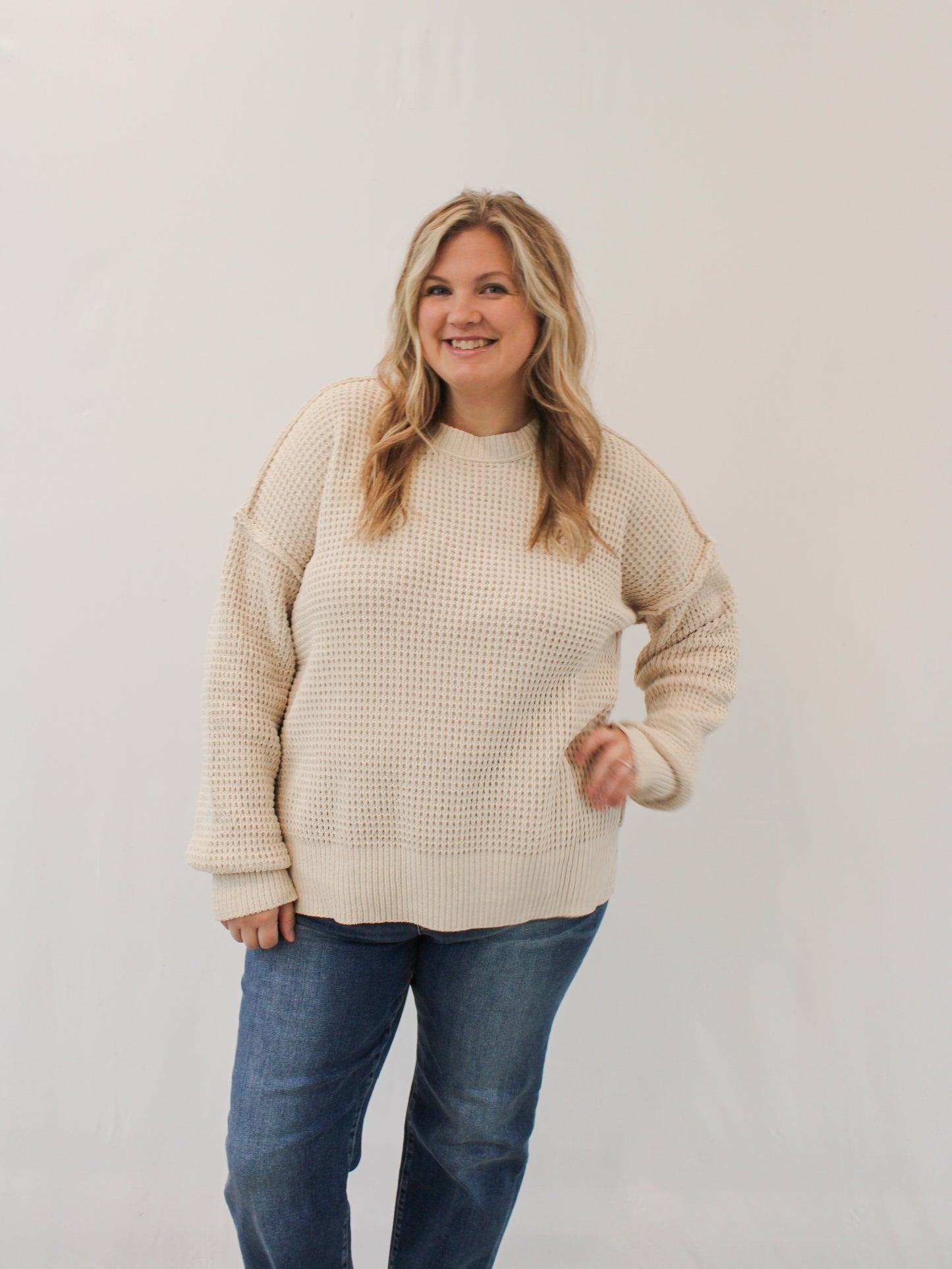 RAYNA CURVY CHENILLE SWEATER