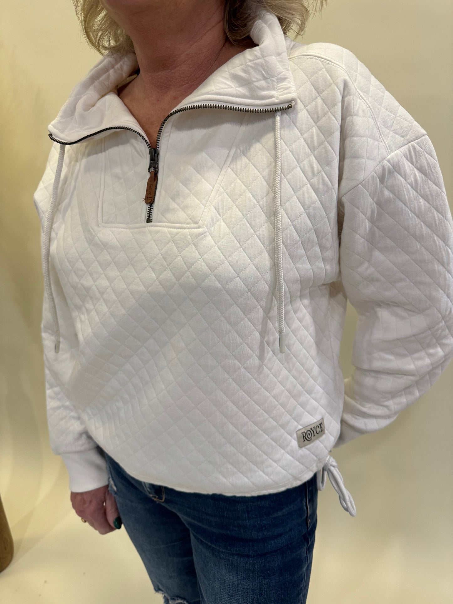 DEVON QUILTED 1/4 ZIP TOP