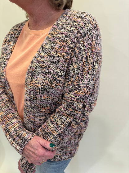 COLBY MULTI COLOR POPCORN CARDIGAN