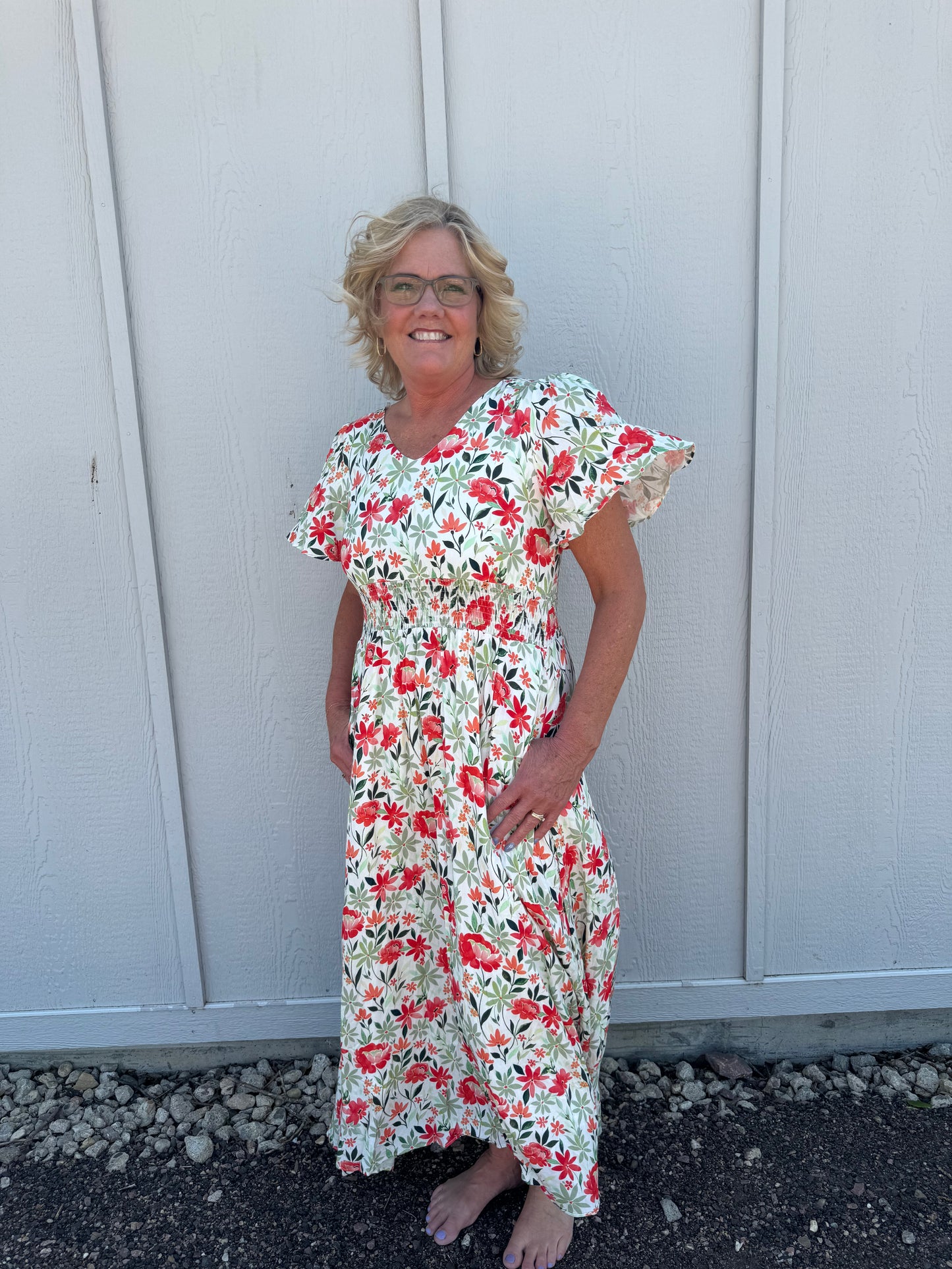 VIKKI FLORAL MAXI DRESS