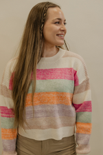 BAYLEY STRIPED COLORFUL SWEATER BY IVY & CO