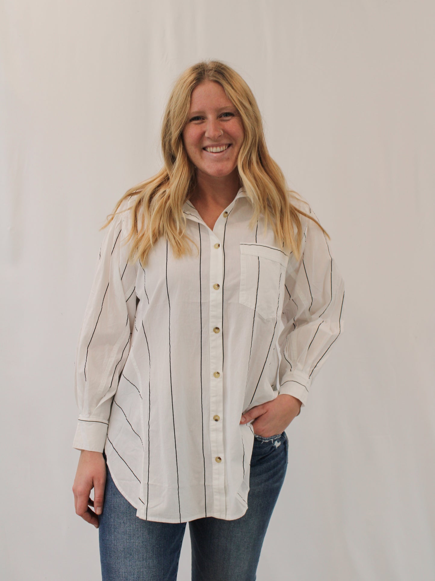 JINA OVERSIZED BUTTON DOWN