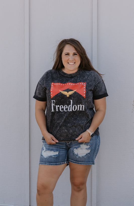 FREEDOM OVERSIZED CARTON GRAPHIC TEE