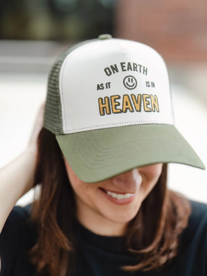 ON EARTH AS IT IS ON HEAVEN TRUCKER HAT