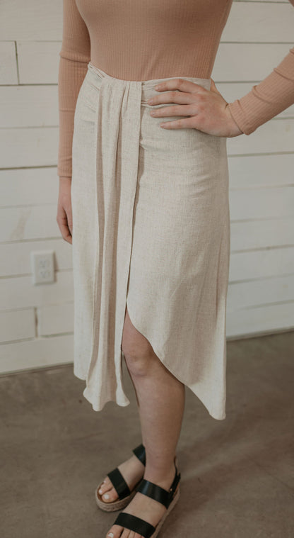 RAYLEE LINEN SKIRT 3 COLOR OPTIONS BY IVY & CO