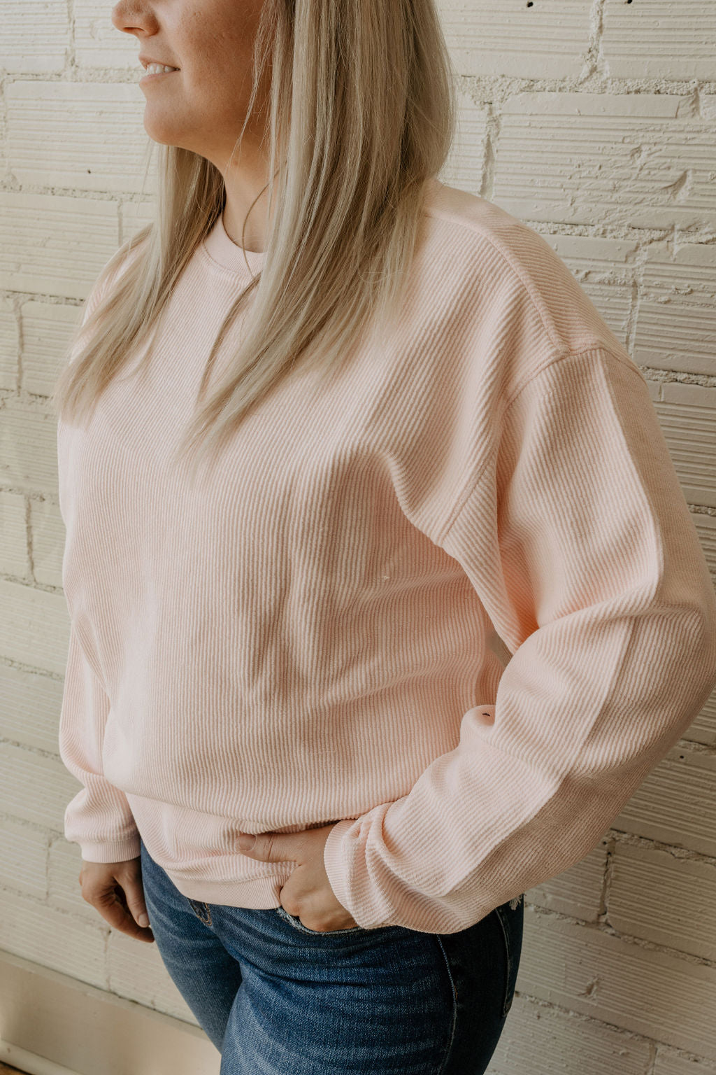 CAMDEN BLANK RIBBED SWEATSHIRT