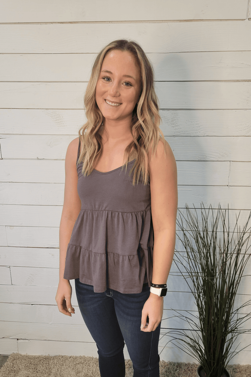 PEARL ASH CAMI BABYDOLL TOP BY IVY & CO