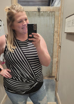 FAITH CURVY AND REGULAR STRIPED TANK TOP 2 COLOR OPTIONS