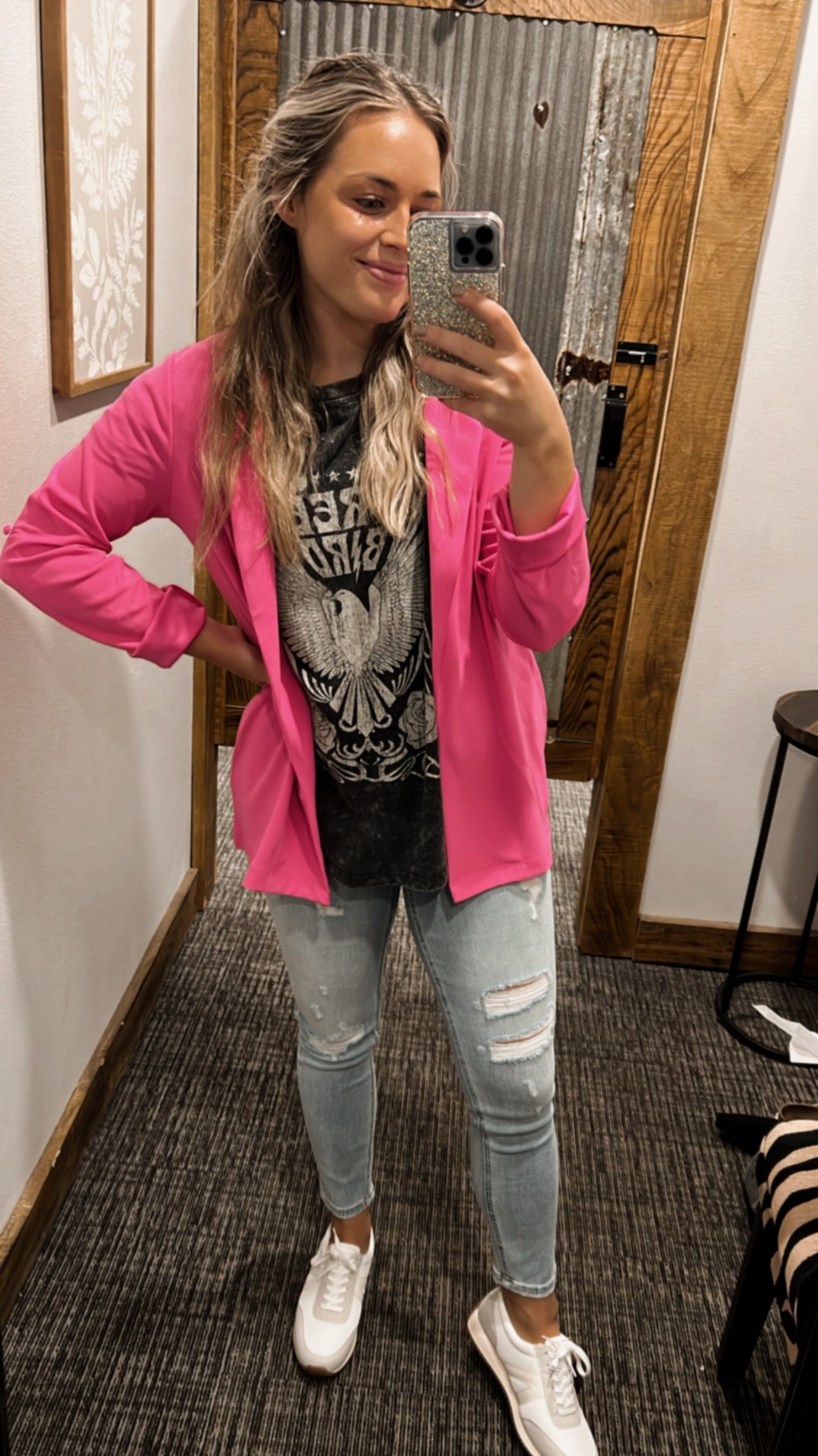 KIERSTYN HOT PINK BLAZER