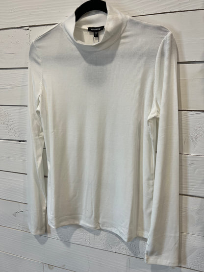 RIB MOCK NECK LONG SLEEVE KNIT TOP 4 COLOR OPTIONS