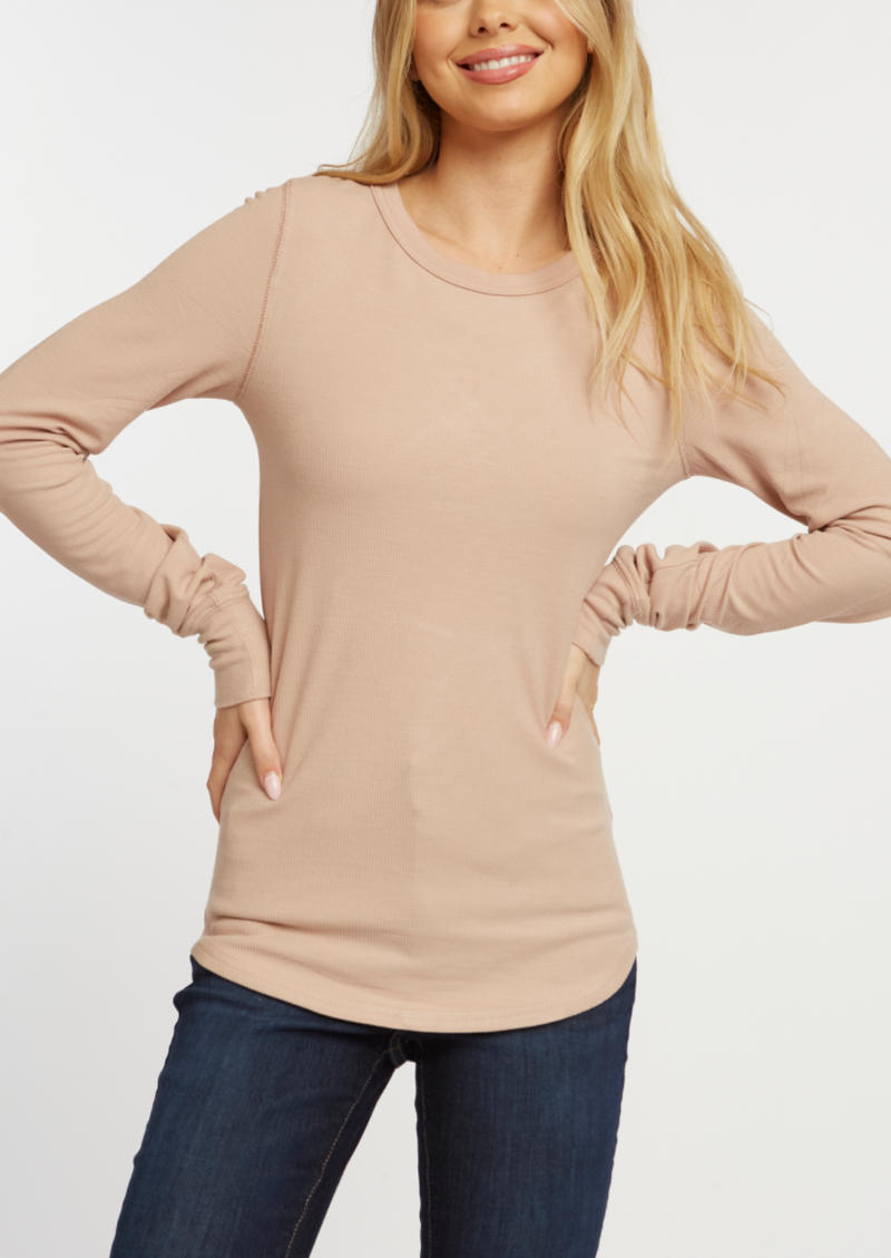 STACY LONG SLEEVE TOP MULTIPLE COLOR OPTIONS