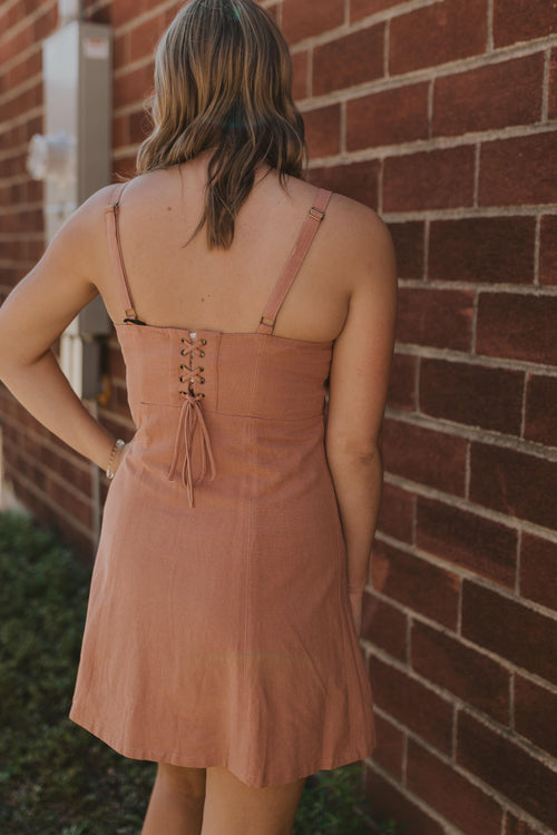 KIRBEE BACK LACE UP DRESS BY IVY & CO