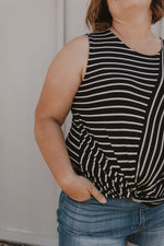FAITH CURVY AND REGULAR STRIPED TANK TOP 2 COLOR OPTIONS
