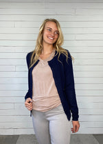 Round Neck Knit Cardigan with Pearl Buttons 6 COLOR OPTIONS